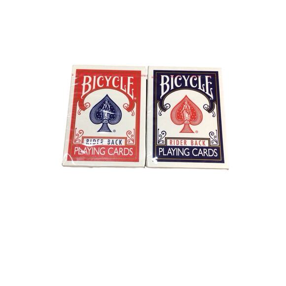 BICYCLE Rider Back - Two Decks (Blue and Red)" - Poker Cards - NEW - Picture 1 of 9